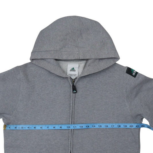 Mens UK Size M adidas Grey Full Zip Hoodie
