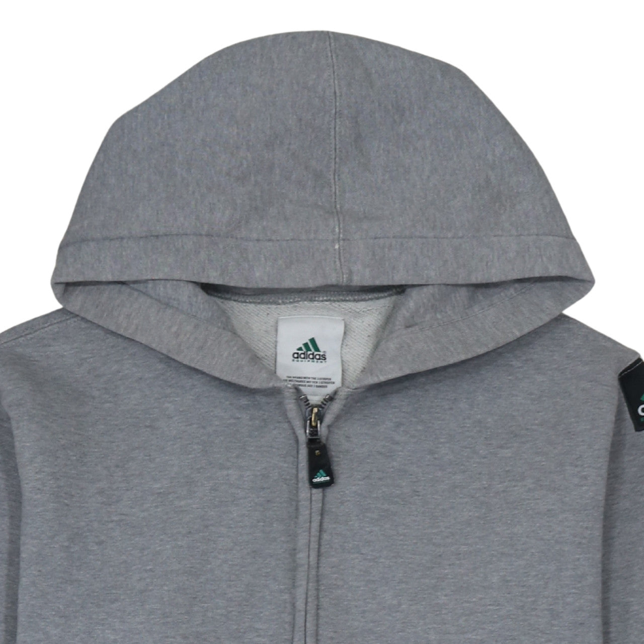 Mens UK Size M adidas Grey Full Zip Hoodie