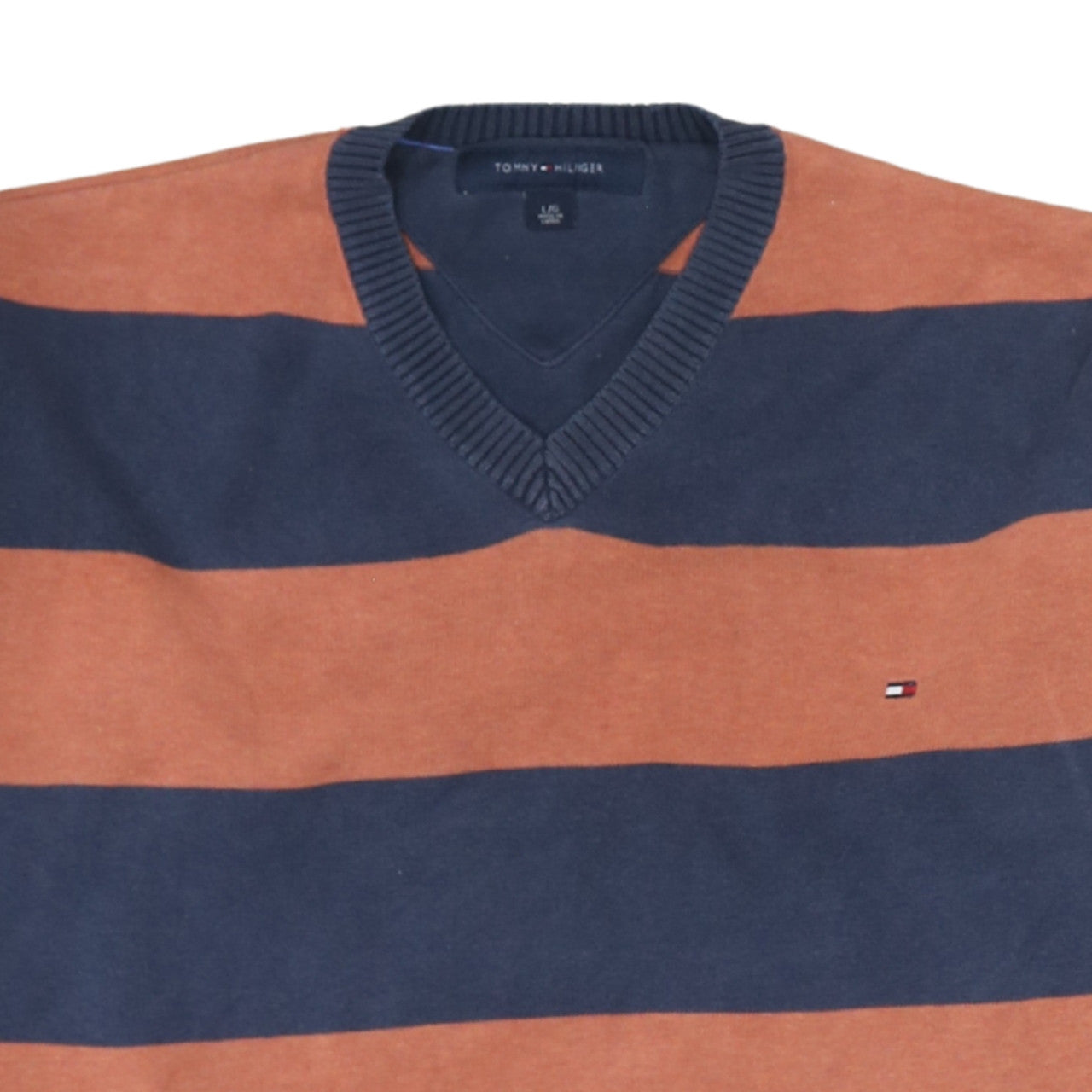 Mens UK Size L Tommy Hilfiger Multicoloured Pullover Jumper