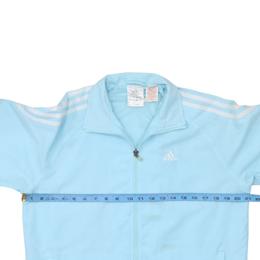 Adidas Boys Blue Track Jacket Size 10 Years Full Zip Sportswear