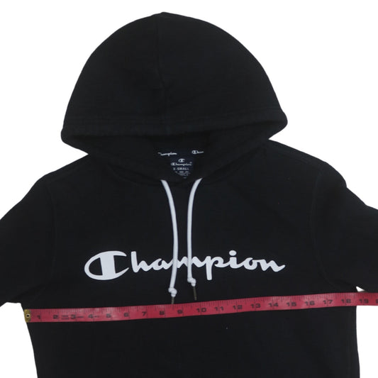 Womens UK Size XS Champion Black Pullover Hoodie