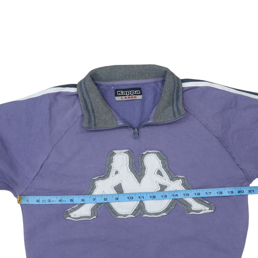 Womens UK Size L Kappa Purple Pullover Sweatshirt