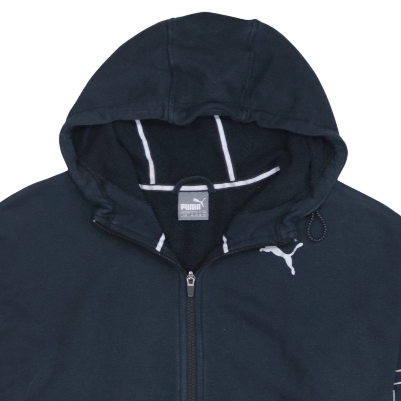 Womens UK Size 14 PUMA Black Full Zip Hoodie