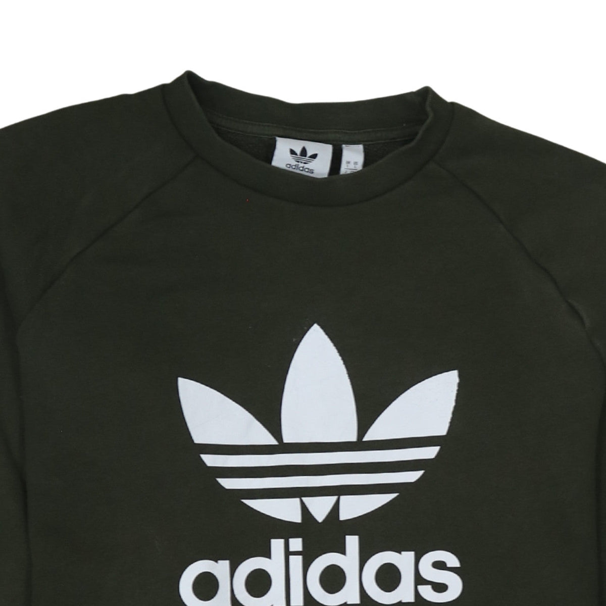 Mens UK Size L adidas Green Pullover Sweatshirt