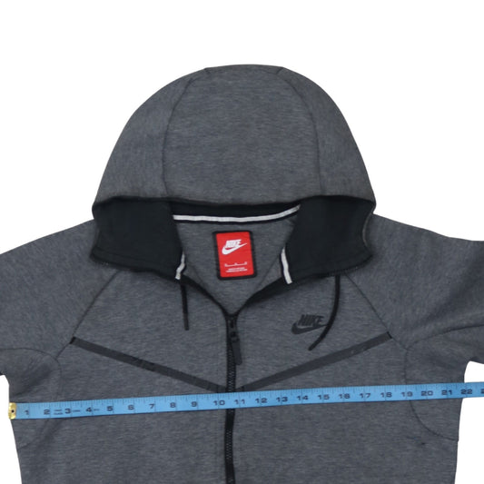 Mens UK Size M Nike Grey Full Zip Hoodie