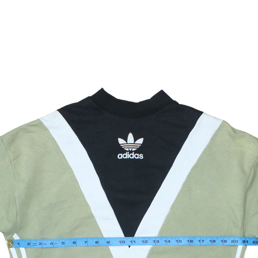 Womens UK Size L adidas Multicoloured Pullover Sweatshirt
