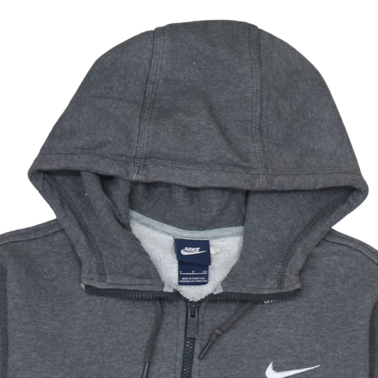 Mens UK Size S Nike Grey Full Zip Hoodie