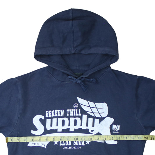 Mens UK Size M JACK & JONES Blue Pullover Hoodie