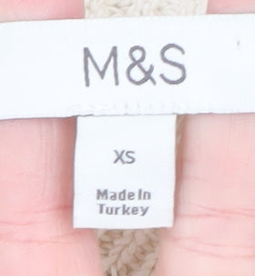 Womens UK Size XS Marks and Spencer Ivory Cardigan Jumper