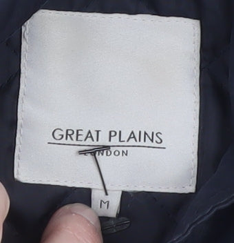 Womens UK Size M Great Plains Blue Parka Coat