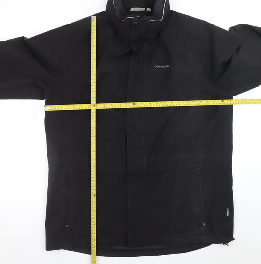 Mens UK Size 2XL Craghoppers Black Rain Coat