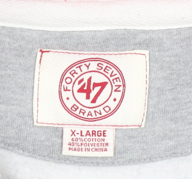 Mens UK Size XL 47 Brand Grey Pullover Sweatshirt