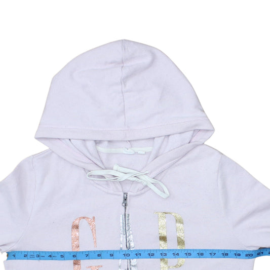 Womens UK Size M Gap Pink Full Zip Hoodie