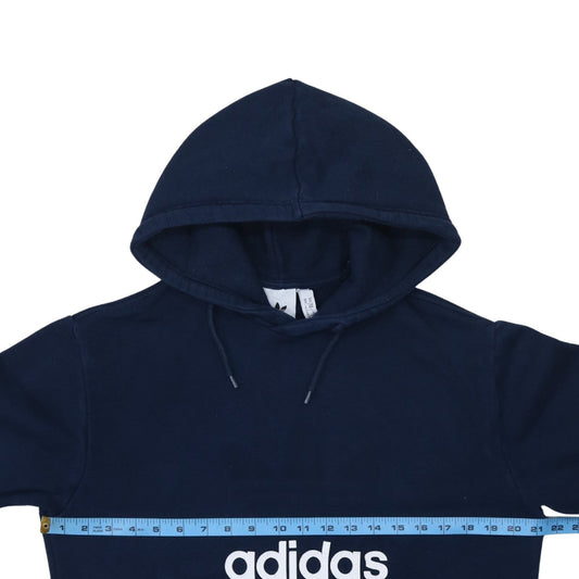 Mens UK Size M adidas Blue Pullover Hoodie