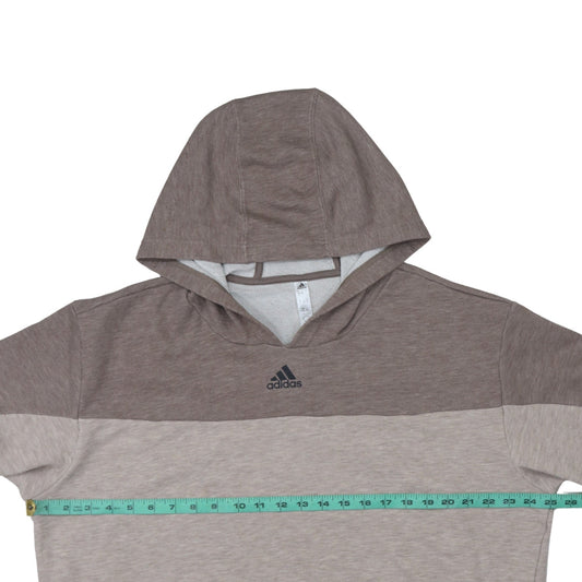 Mens UK Size L adidas Beige Pullover Hoodie