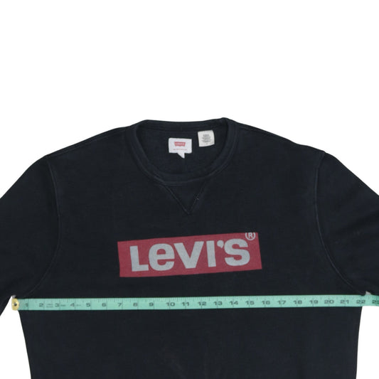 Mens UK Size M Levi's Black Pullover Sweatshirt