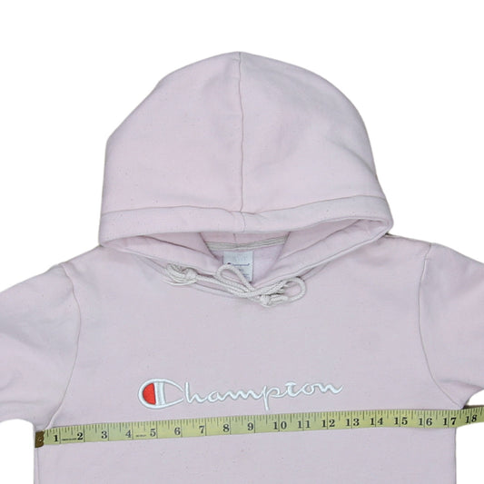 Womens UK Size S Champion Pink Pullover Hoodie