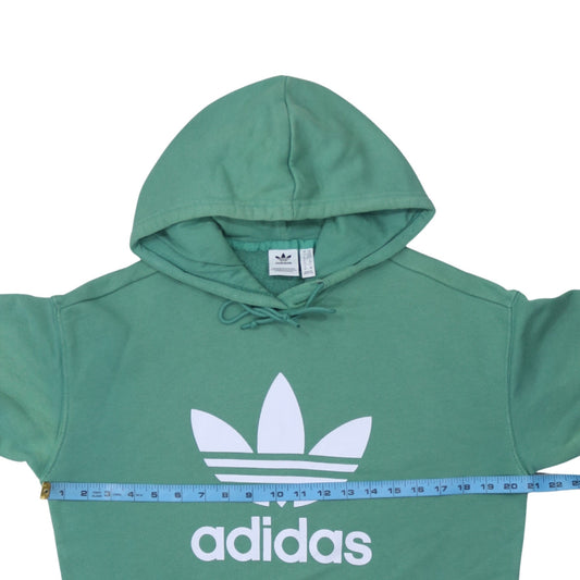 Womens UK Size XS adidas Green Pullover Hoodie