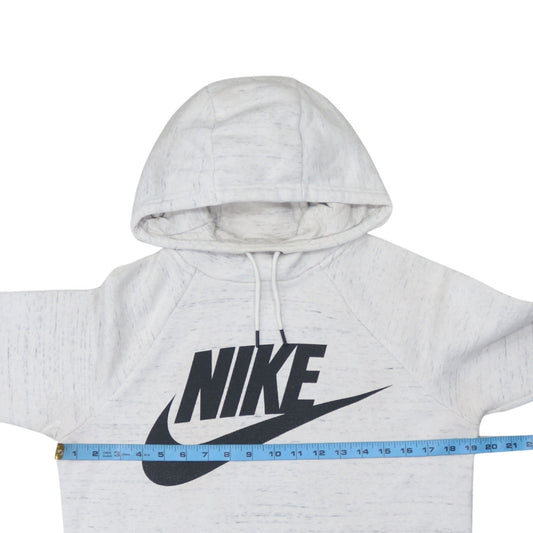 Womens UK Size XS Nike White Pullover Hoodie