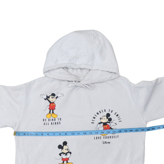 Womens UK Size M Disney White Pullover Hoodie