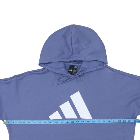 Womens UK Size L adidas Blue Pullover Hoodie