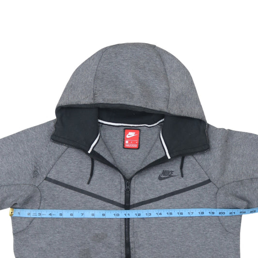 Mens UK Size S Nike Grey Full Zip Hoodie