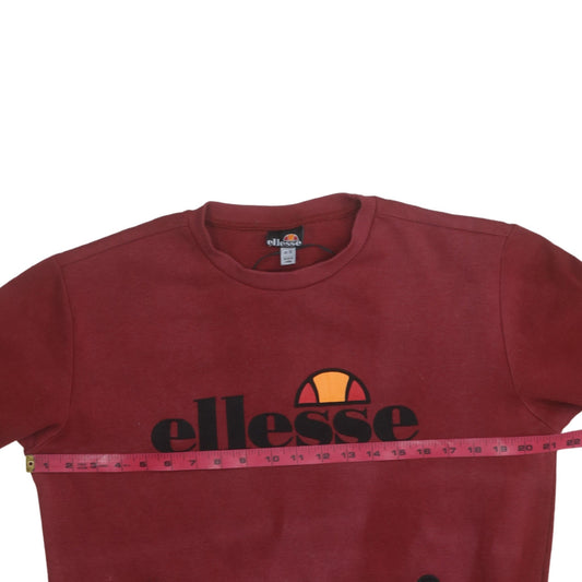 Mens UK Size M ellesse Red Pullover Sweatshirt