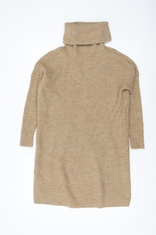 Womens UK Size M Only Beige Tunic Jumper