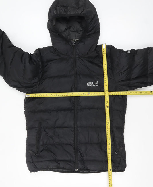 Womens UK Size 14 Jack Wolfskin Black Puffer Jacket