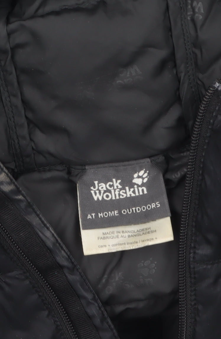 Womens UK Size 14 Jack Wolfskin Black Puffer Jacket