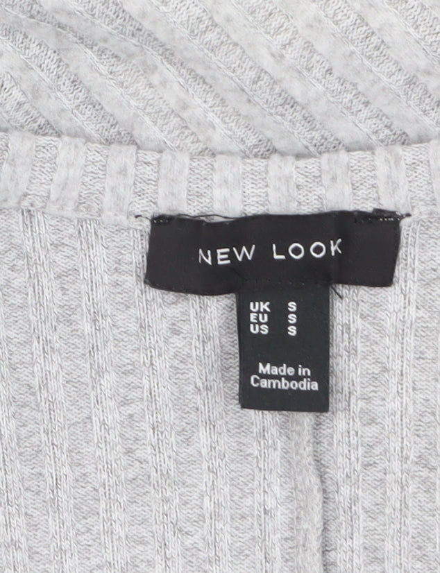 Womens UK Size S New Look Grey Pullover Jumper
