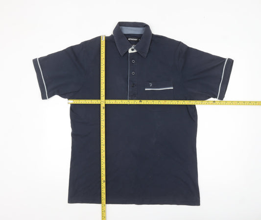 Mens UK Size M Farah Cotton Polo Shirt