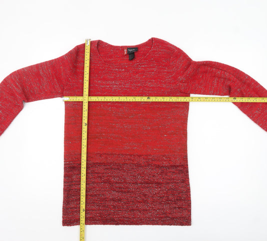 Womens UK Size M Sweater Shop Red Pullover Jumper