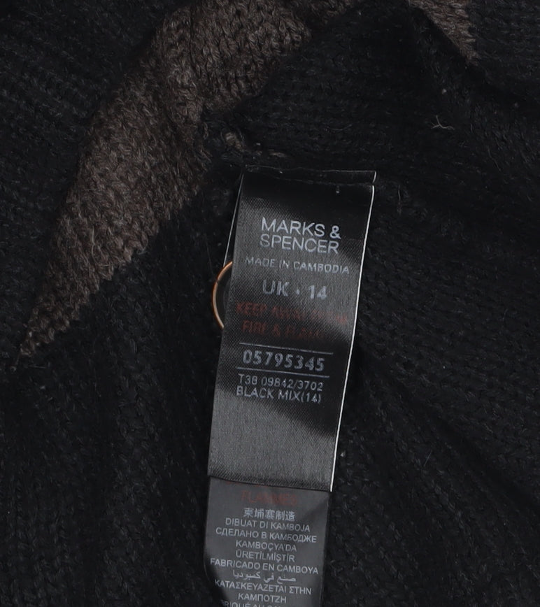 Womens UK Size 14 Marks and Spencer Multicoloured Tunic Jumper