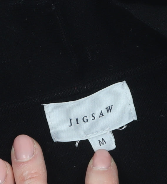 Womens UK Size M Jigsaw Black Cardigan Jumper