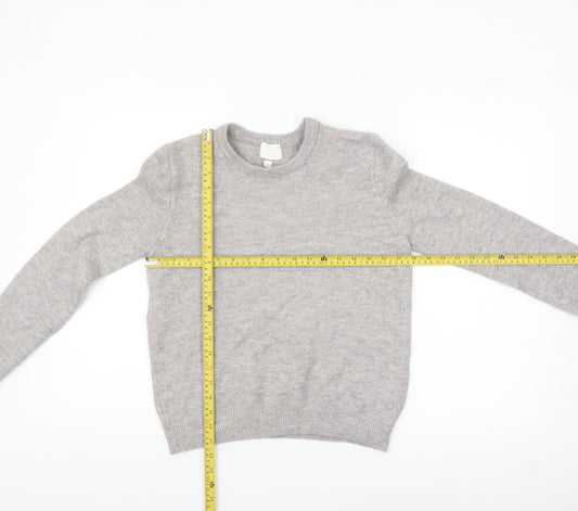 Womens UK Size XS H&M Grey Pullover Jumper