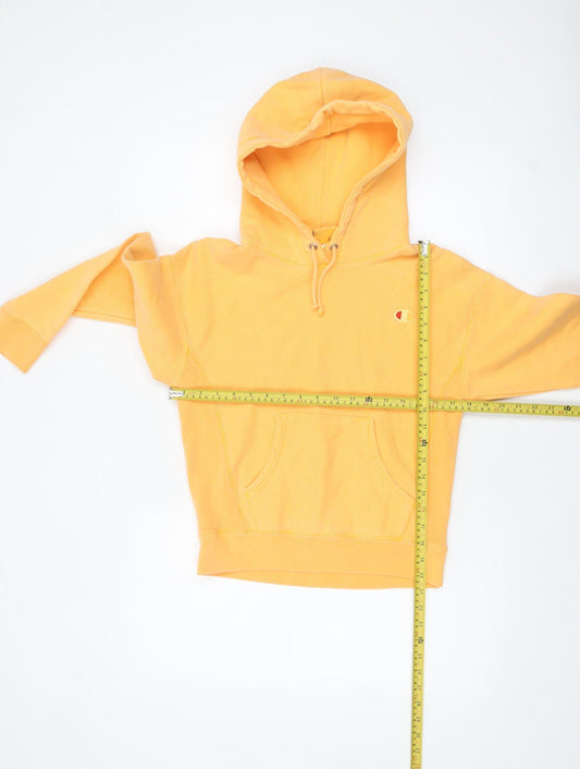 Womens UK Size XS Champion Yellow Pullover Hoodie