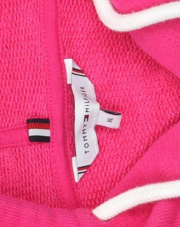 Womens UK Size XL Tommy Hilfiger Pink Full Zip Hoodie