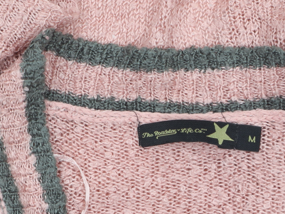Womens UK Size M The Roadster Life Co Pink Cardigan Jumper