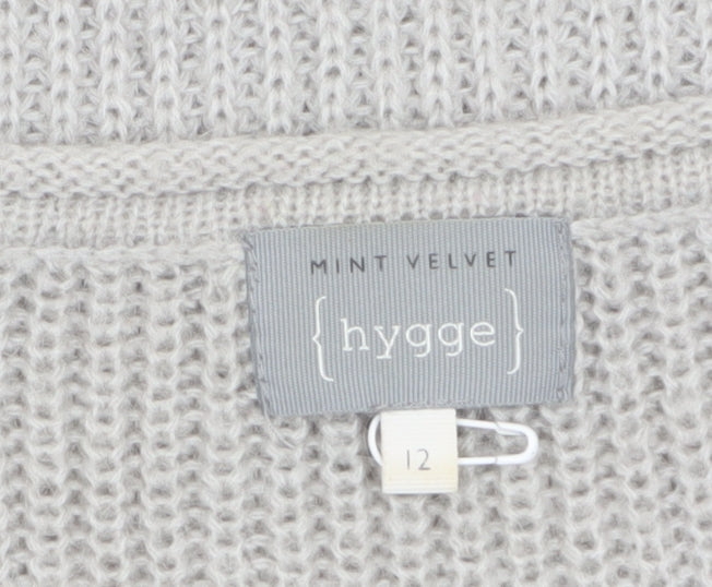 Womens UK Size 12 Mint Velvet Grey Pullover Jumper