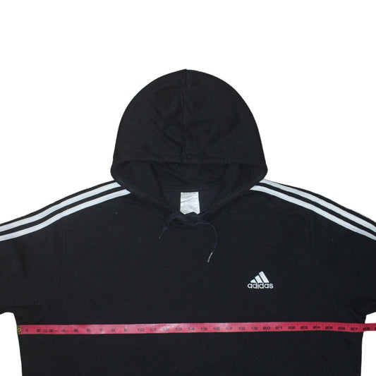 Mens UK Size L adidas Black Pullover Hoodie