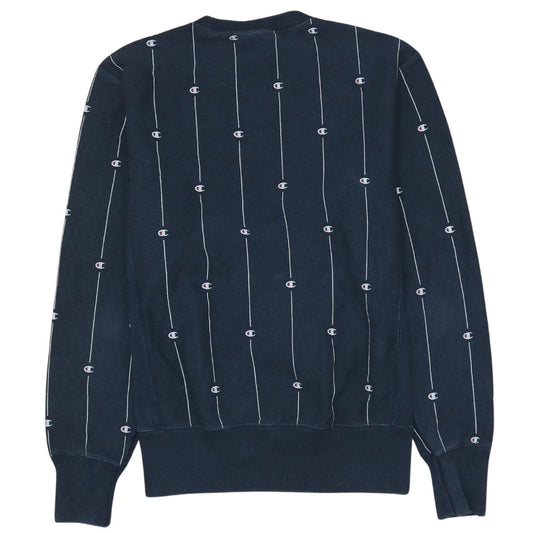 Mens UK Size L Champion Blue Pullover Sweatshirt