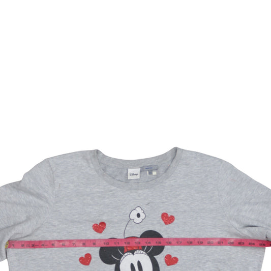 Womens UK Size 2XL Disney Grey Pullover Sweatshirt