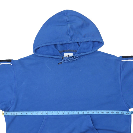 Womens UK Size M Calvin Klein Jeans Blue Pullover Hoodie