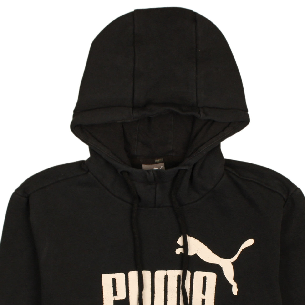 Mens UK Size S PUMA Black Pullover Hoodie