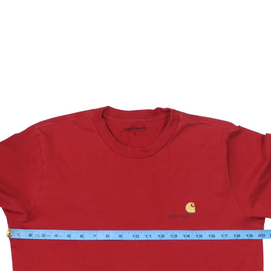 Mens UK Size S Carhartt Red T-Shirt