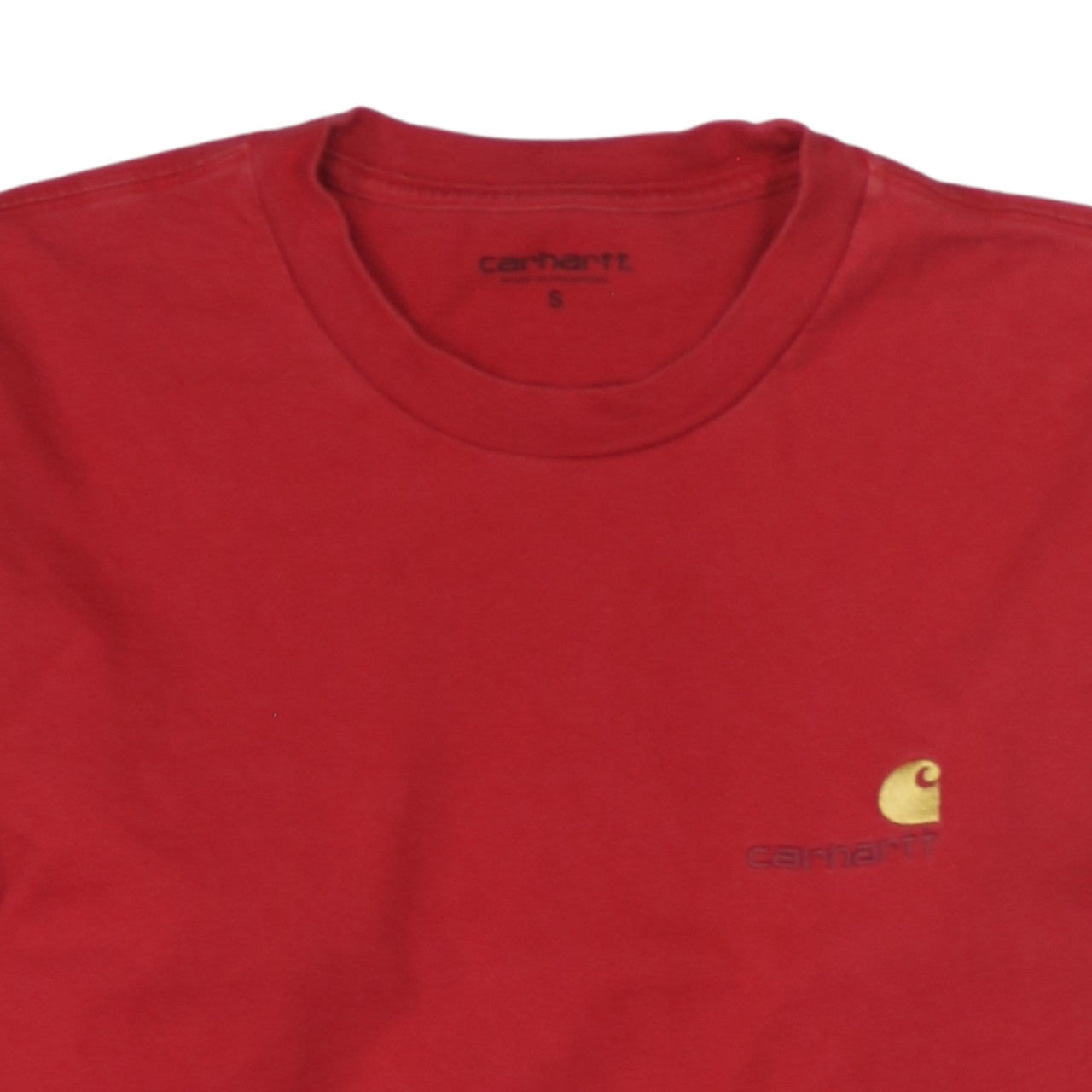 Mens UK Size S Carhartt Red T-Shirt