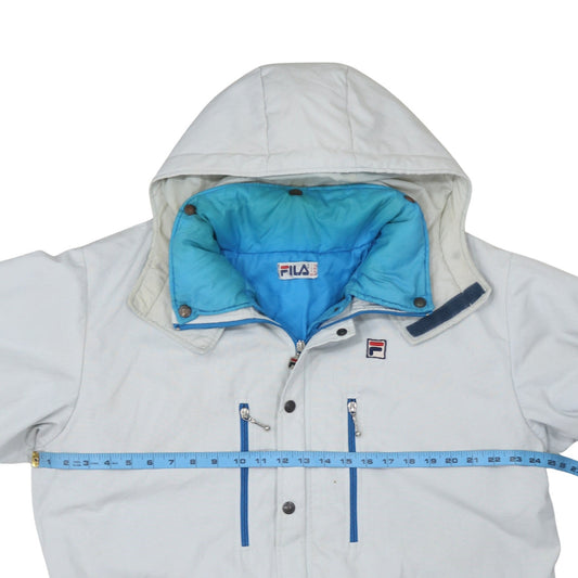 Mens UK Size XL FILA White Parka Coat
