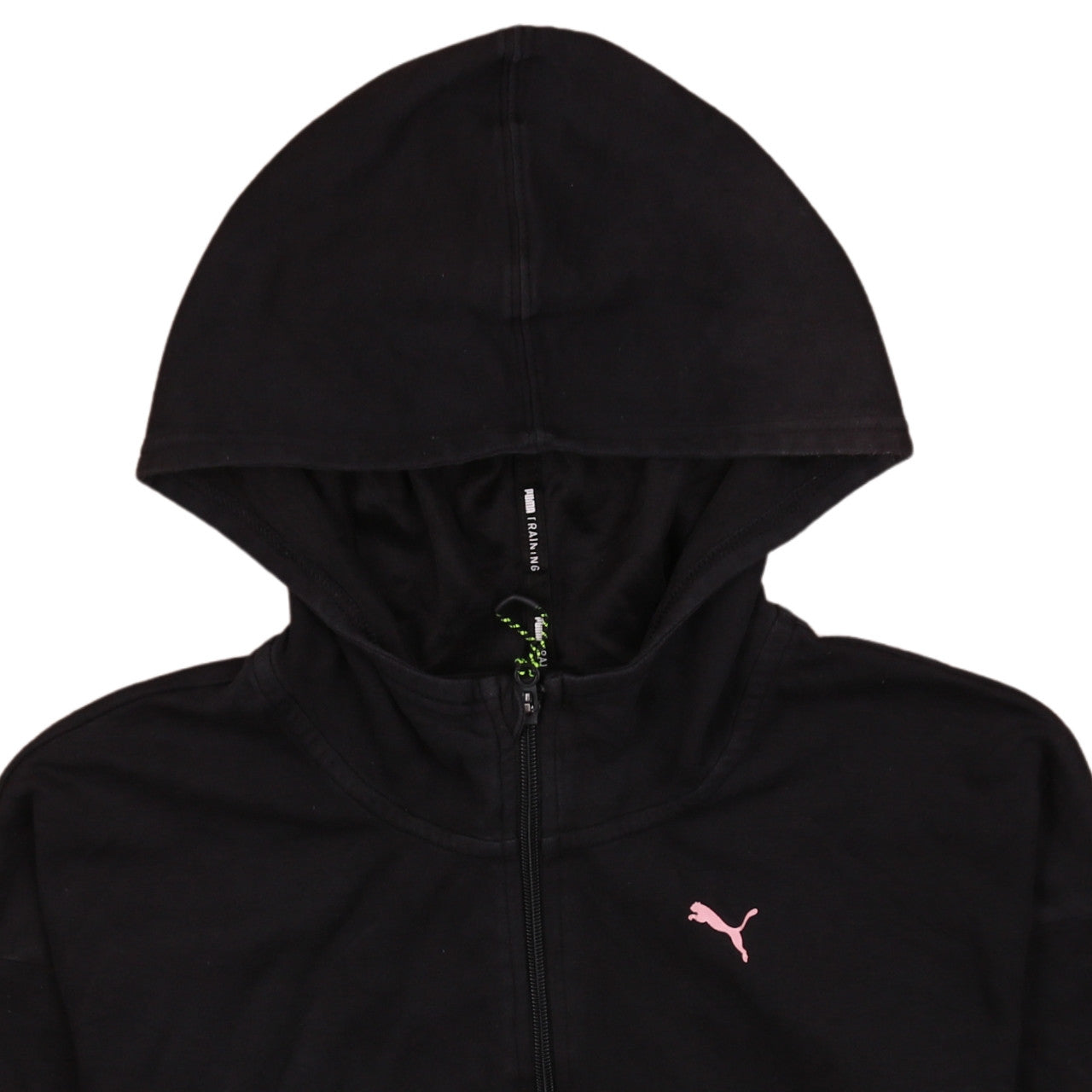 Womens UK Size XS PUMA Black Full Zip Hoodie