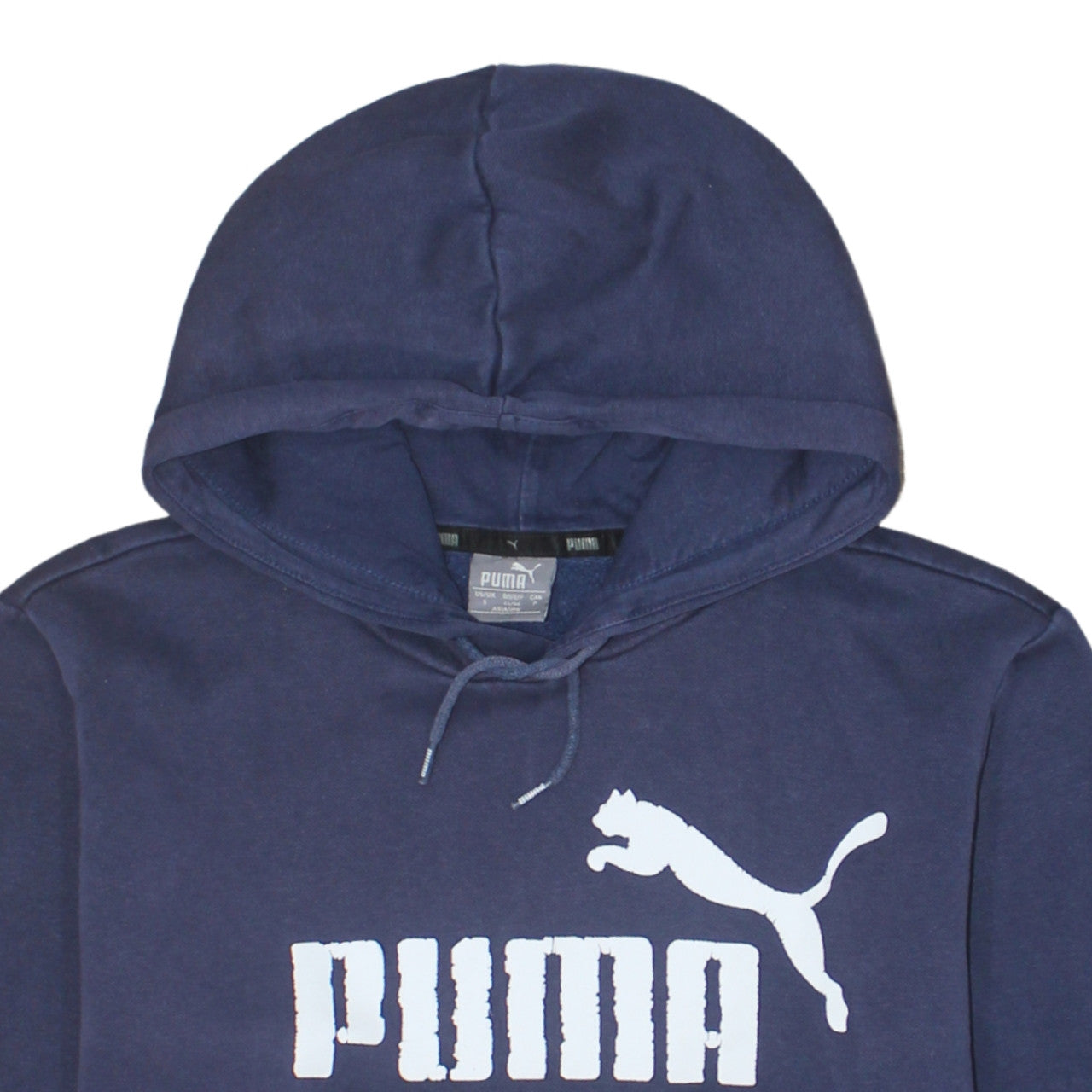 Womens UK Size S PUMA Blue Pullover Hoodie